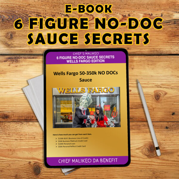 6 FIGURE NO-DOC SAUCE SECRETS E-BOOK